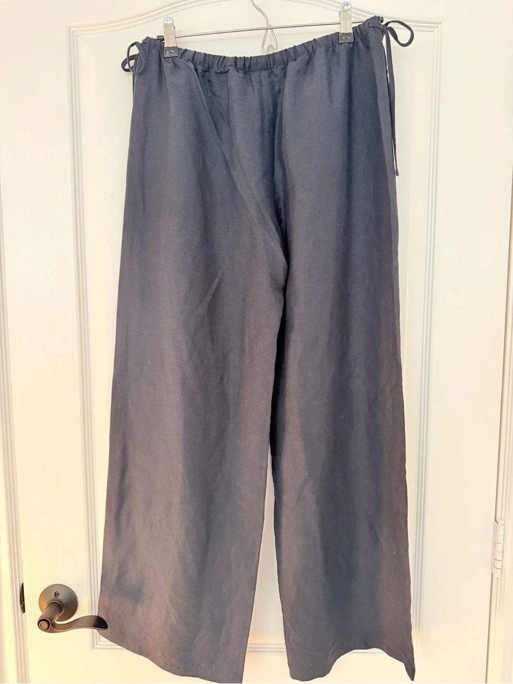 NWT Aritzia Wilfred Dark Night Navy Linen Artisan Pants